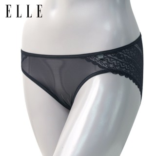 ELLE กางเกงใน QV6045 ของแท้ ทรง BOY LEG ผ้าตาข่าย+ลูกไม้  SI…