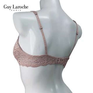 Guy Laroche เสื้อชั้นใน ของแท้ ฟองบาง 3/4 คัพ Soft Pad เสริมโครง ผ้าลูกไม้ยืด ทั้งตัว รุ่น GB7T70