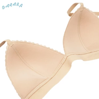 Varara เสื้อชั้นในไร้โครง LV1101 ของแท้ เสริมฟองน้ำ Pu เต้ารูปทรงสามเหลี่ยม ตกแต่งด้วย ลูกไม้ลายกราฟฟิก