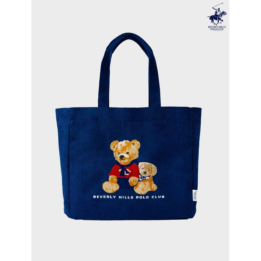 BEVERLY HILLS POLO CLUB CORDUROY TOTE Bag รุ่น BAGB033 - รูปที่ 2