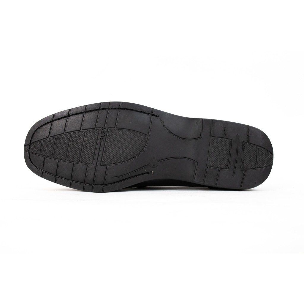 Heavy Shoes حذاء جلد رجالي سهل الارتداء VB8159 — أسود — صورة 4