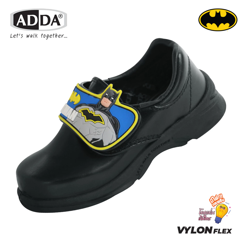 ADDA รองเท้านักเรียนเด็กผู้ชาย ลาย Batman รุ่น 41A20 มีไฟกระพริบ (ไซส์ 25 - 35 ) thumbnail 3