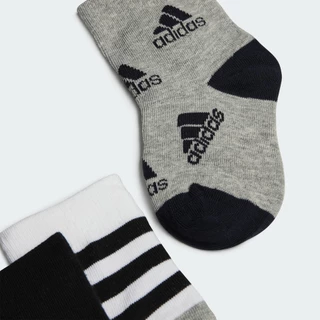 adidas ไลฟ์สไตล์ ถุงเท้าพิมพ์ลาย (3 คู่) เด็ก สีขาว IA3942