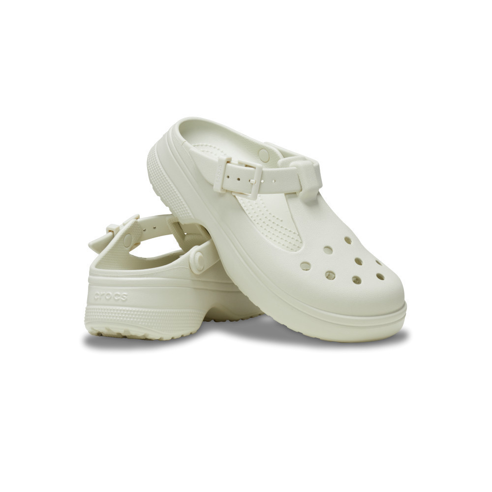 CROCS รองเท้าลำลองผู้ใหญ่ CLASSIC MARY JANE CLOG รุ่น 2105810HZ - LINEN