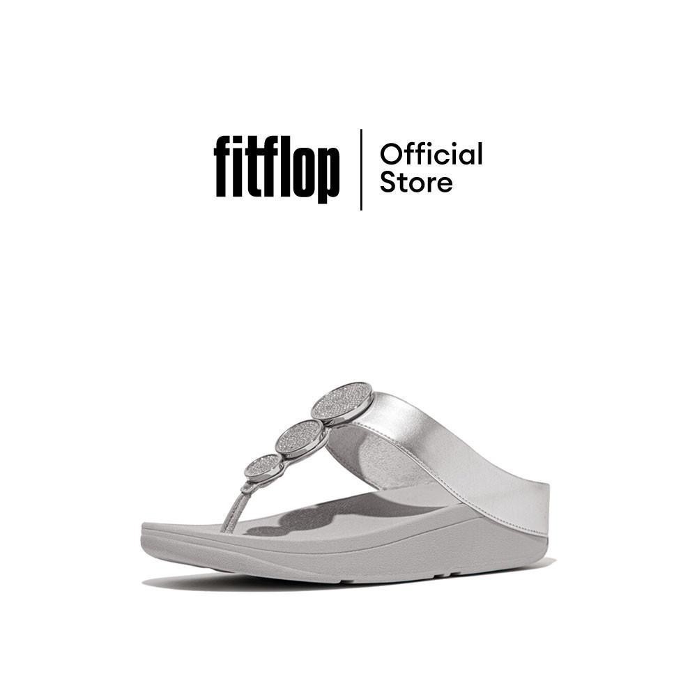 FITFLOP HALO BEAD-CIRCLE METALLIC รองเท้าแตะแบบหูหนีบผู้หญิง รุ่น HJ1-011 สี SILVER