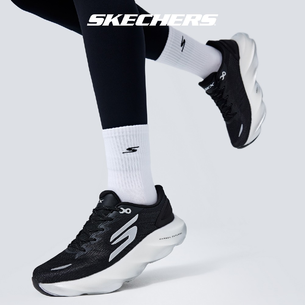 Skechers สเก็ตเชอร์ส รองเท้าผู้หญิง Women Tech Running SKX Aero Burst Shoes - 172210-BKW