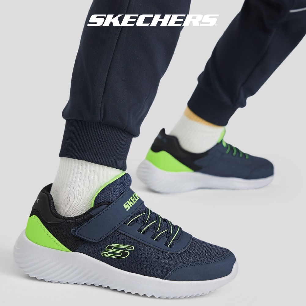 Skechers สเก็ตเชอร์ส รองเท้าเด็กผู้ชาย Boy Bounder Shoes - 403908L-NVLM