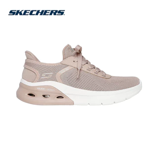 Skechers สเก็ตเชอร์ส รองเท้าลำลองผู้หญิง Women Slip-ins BOBS Sport Arc Waves 2.0 Casual Shoes - 117638-TAN Memory Foam