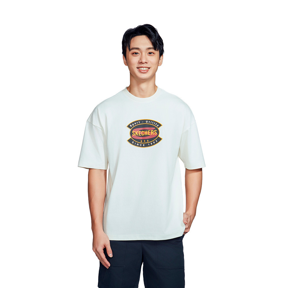 Skechers สเก็ตเชอร์ส เสื้อยืดแขนสั้นผู้ชาย Men Short Sleeve Tee Apparel - SL324M629-0074