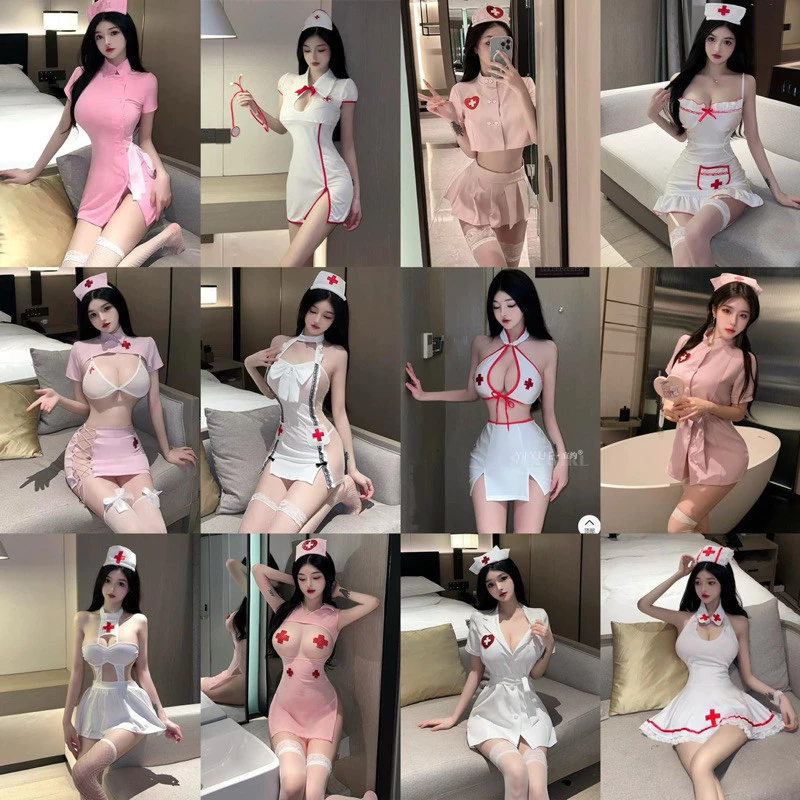 ชุดพยาบาล คอสเพลย์พยาบาล 💉 RT PP022 รวมฮิตพยาบาล🌹เกรดพรีเมี่ยมแท้ 🚚ส่งไวจากไทย1-3วัน ชุดนอนไม่ได้นอน ชุดนอนเซ็กซี่
