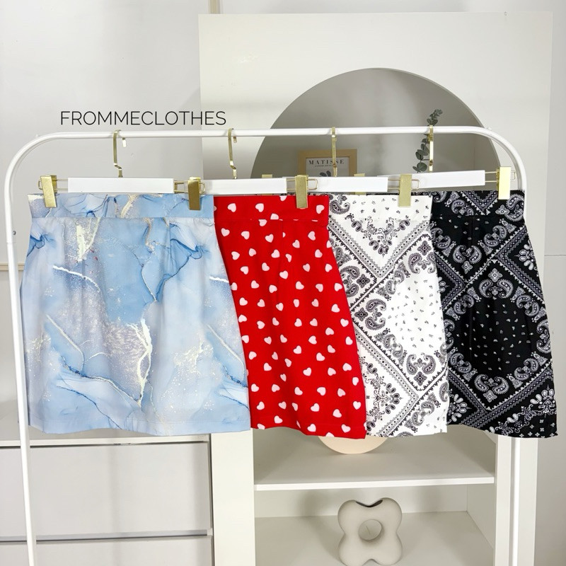 ❤️กระโปรงทรงเอผ้าซากุระXS-5XL