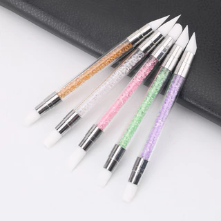 ไม้ซิลิโคนเอนกประสงค์สำหรับทำเล็บ สินค้าพร้อมส่งในไทย (สีชมพู)