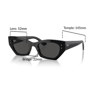 RAY-BAN ZENA RB4430F 667787 (Black) - Sunglasses แว่นกันแดด