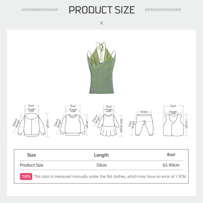 เสื้อสายเดี่ยวไหมพรม ดีเทลเพิ่มสายคล้องคอ สีน่ารัก BB - รูปที่ 2