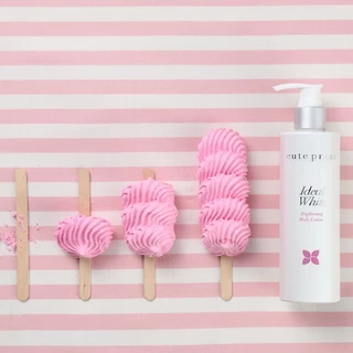 CUTE PRESS IDEAL WHITE BRIGHTENING BODY LOTION 220 ml โลชั่นบำรุงผิว ผิวกระจ่างใส