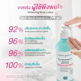 CUTE PRESS CI-LAB SENSITIV WHITENING BODY LOTION โลชั่นอัพผิวใสเล่นแสง ให้ผิวโกลว์ฉ่ำมีออร่า