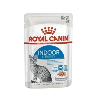 [12 ซอง] Royal Canin Indoor Pouch Loaf อาหารเปียกแมวโต เลี้ยงในบ้านและทำหมัน อายุ ปีขึ้นไป (โลฟโรยัล คานิน)