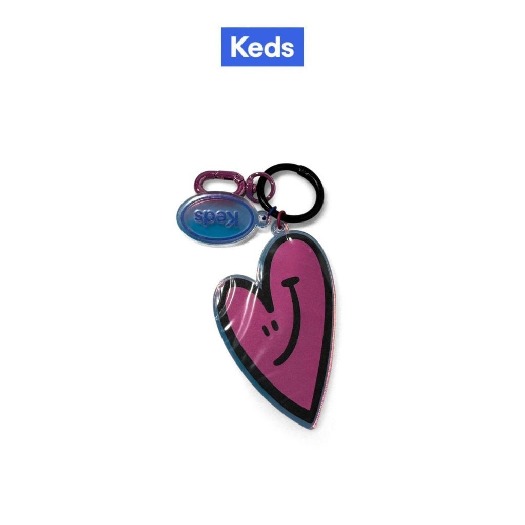 KEDS พวงกุญแจ รุ่น ACRYLIC KEYCHAIN Fuchsia Heart Set หลากสี ( KF24ACK01002 )