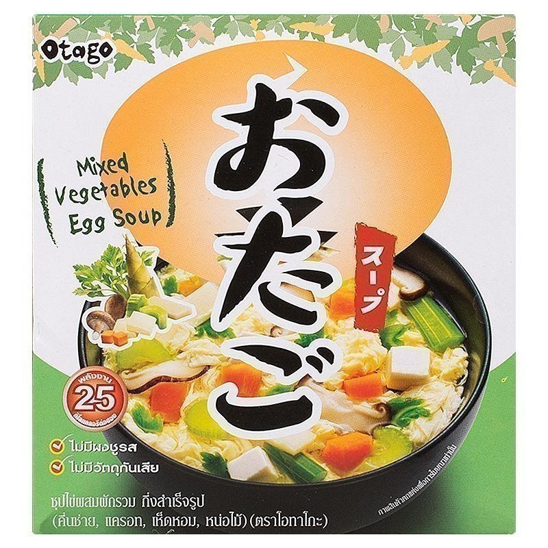 OTAGO โอทาโกะซุปไข่ผสมผักรวมกึ่งสำเร็จรูป 32กรัม [6937298321309]