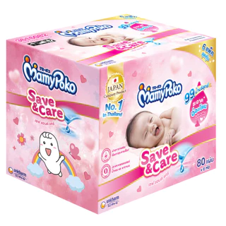 MamyPoko Wipes มามี่โพโค ไวพส์ ทิชชู่เปียก เซฟแอนด์แคร์ 80 ชิ้น (6 แพ็ค) Online exclusive