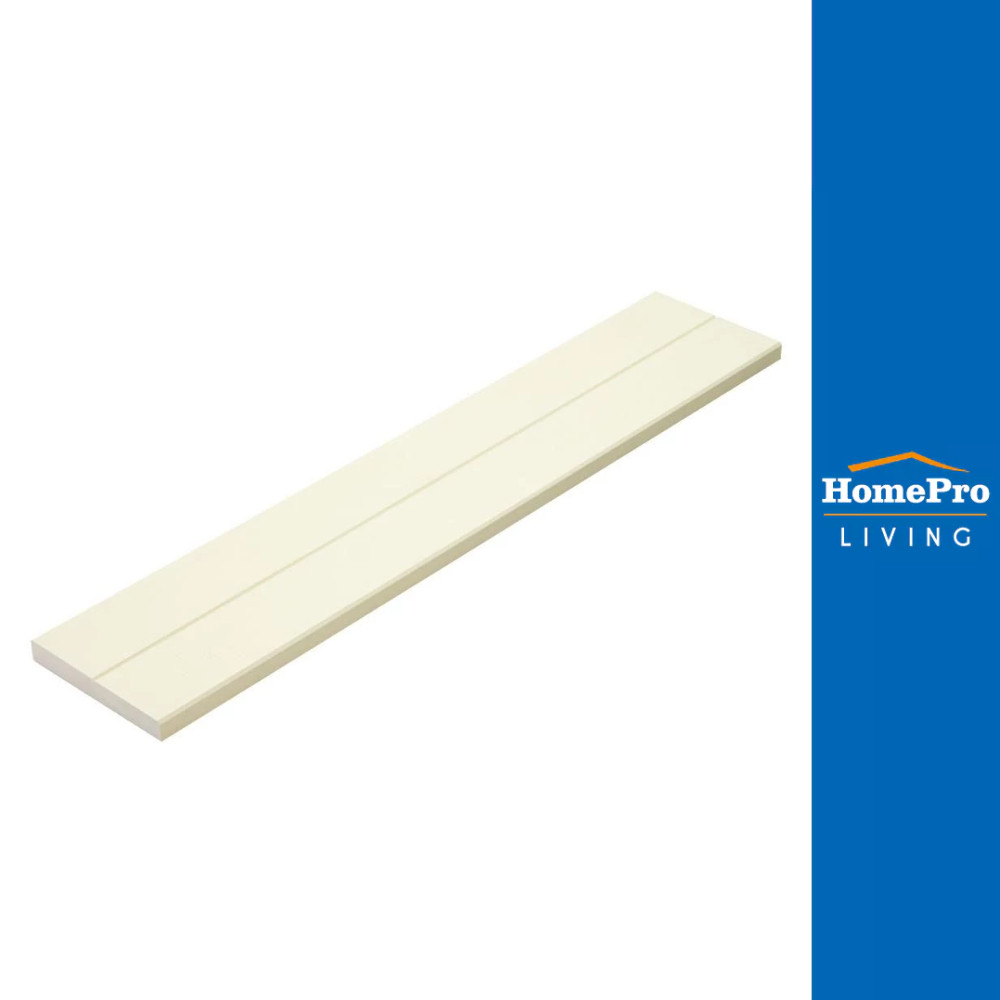 SHERA ไม้พื้น ดับเบิ้ล 4 นิ้ว 20X300X2.5 ซม. สีขาวมะลิ