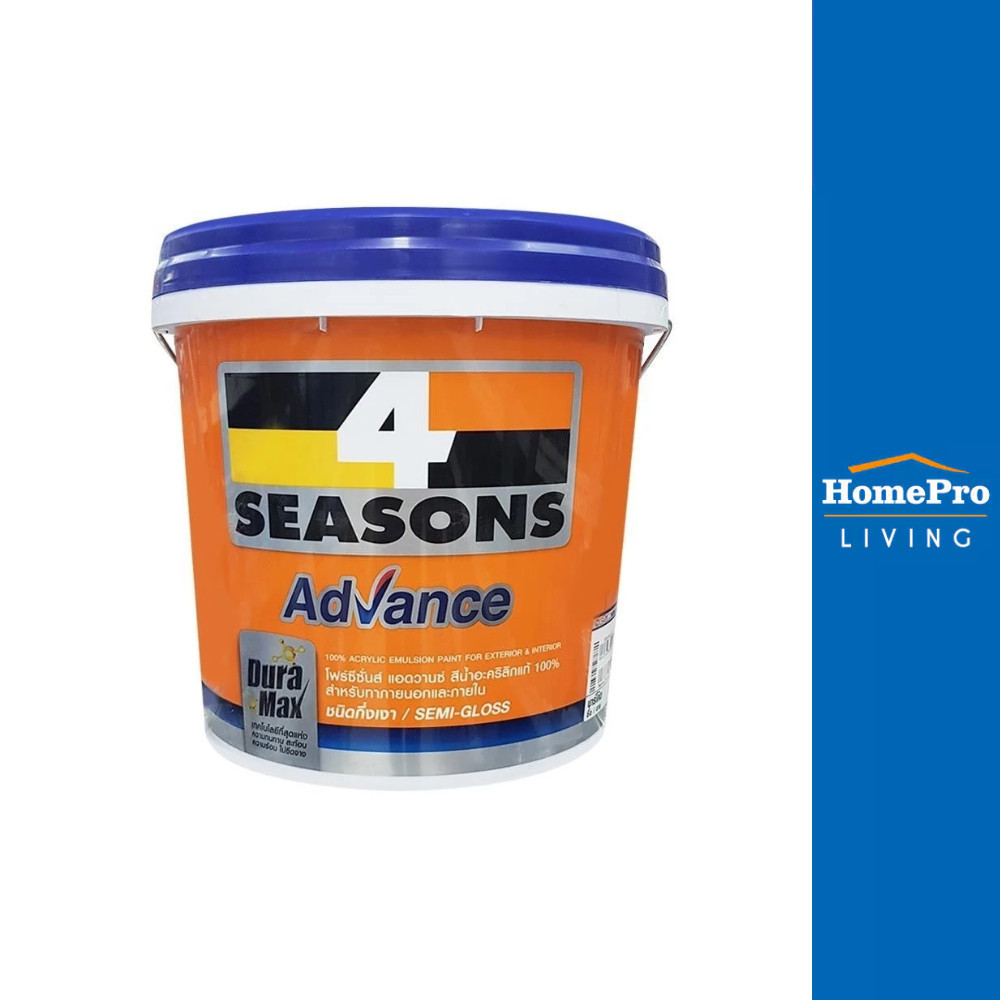 TOA สีน้ำทาภายนอก 4 SEASONS ADVANCE BASE A กึ่งเงา 2.5 แกลลอน