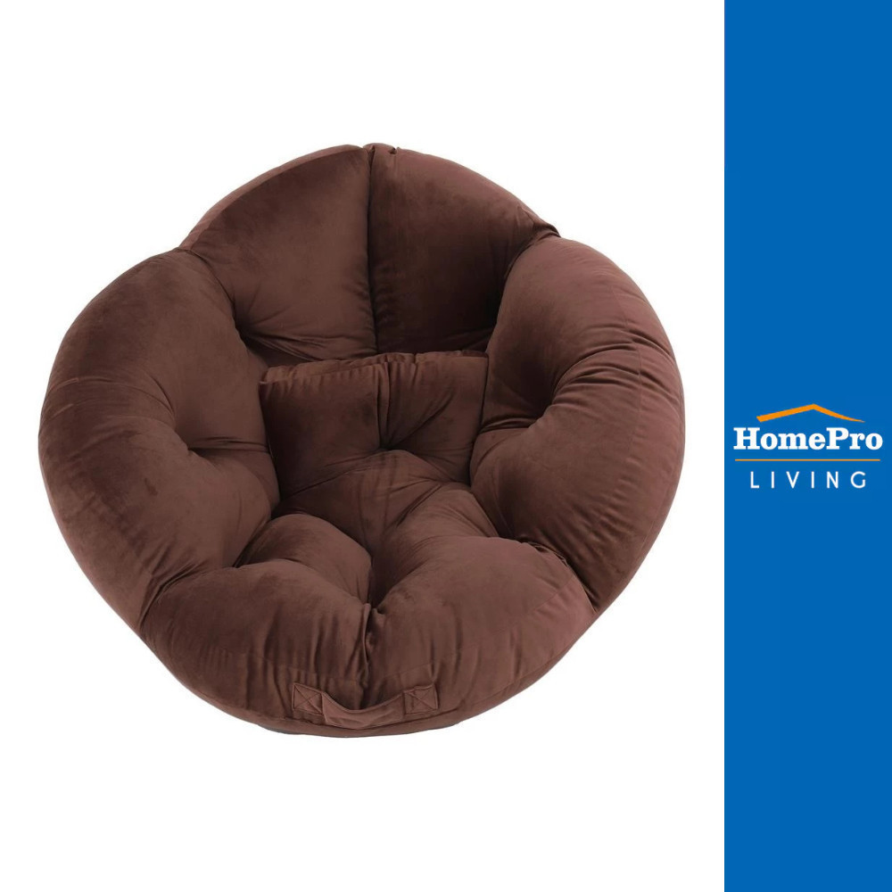 HOME LIVING STYLE เบาะรองนั่ง FLOWER 34x43 นิ้ว สีน้ำตาล จัดส่งโดย HomePro