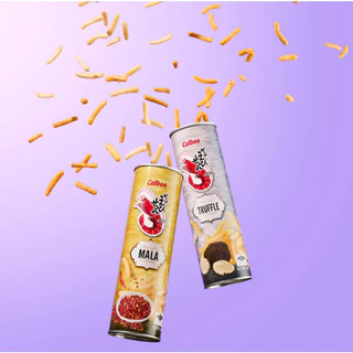 คาลบี้ เอบิเซน ข้าวเกรียบกุ้ง รสหม่าล่า (แบบกระป๋อง) 80 กรัม Calbee Ebisen - Prawn Crackers Mala Flavoured 80g