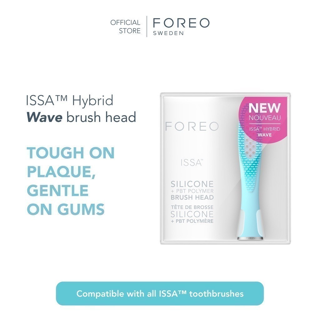 FOREO ISSA Hybrid Wave Brush Head Mint หัวแปรง ISSA Hybrid Wave สีมิ้น