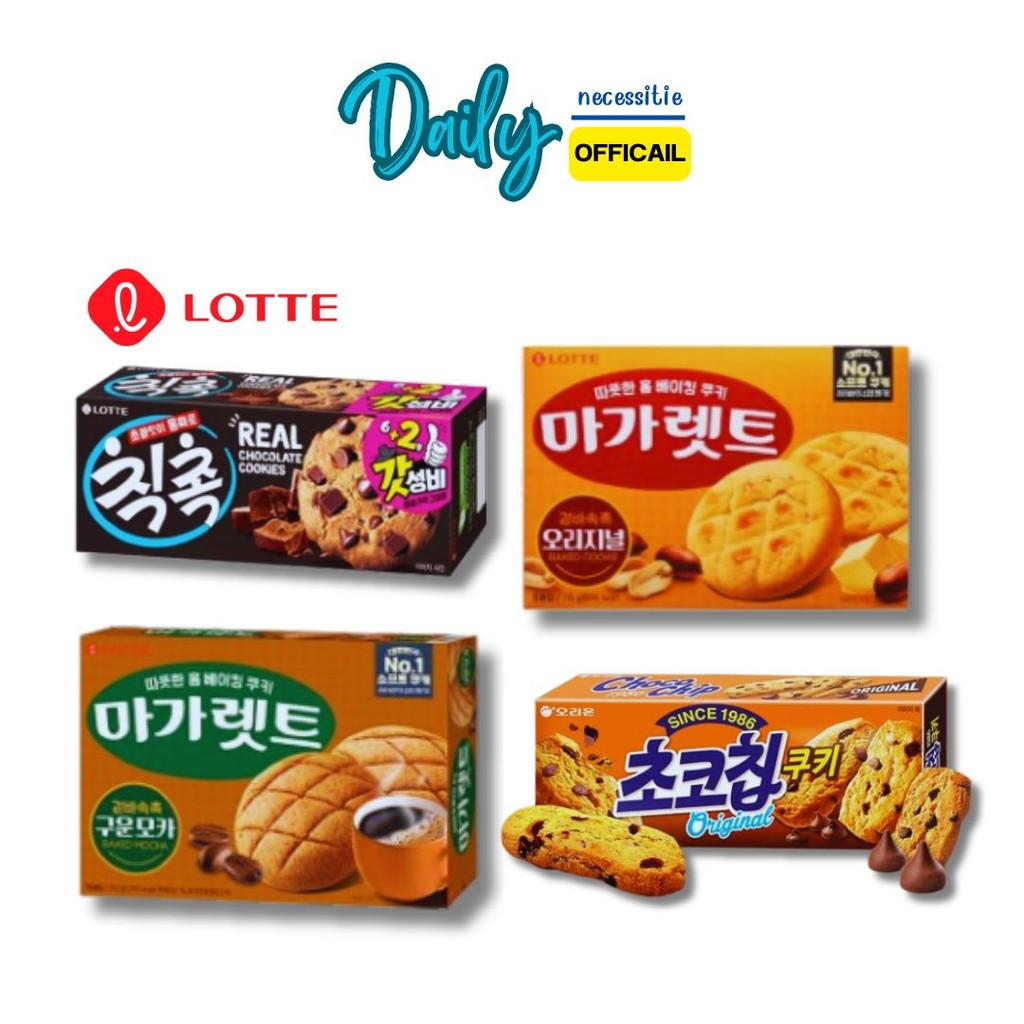 🔥พร้อมส่ง🔥รวมคุกกี้เกาหลีLotte Margaret Cookie-peanut