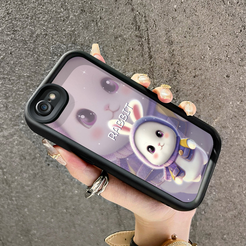 เคสสำหรับ iPhone 6 Plus 6s Plus 7 Plus 8 Plus SE 2020 เคสป้องกันโทรศัพท์ซิลิโคนเคสนิ่มใส่โทรศัพท์กระต่ายน่ารัก