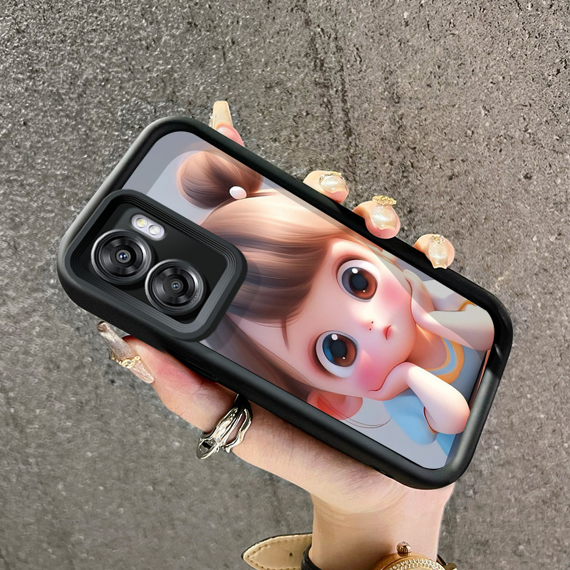 เคสสำหรับ OPPO A57 2022 A77 A2022 A57s A57e A77s เคสป้องกันทนต่อแรงกระแทกซิลิโคนน่ารักสำหรับเด็กผู้หญิงเคสมือถือ