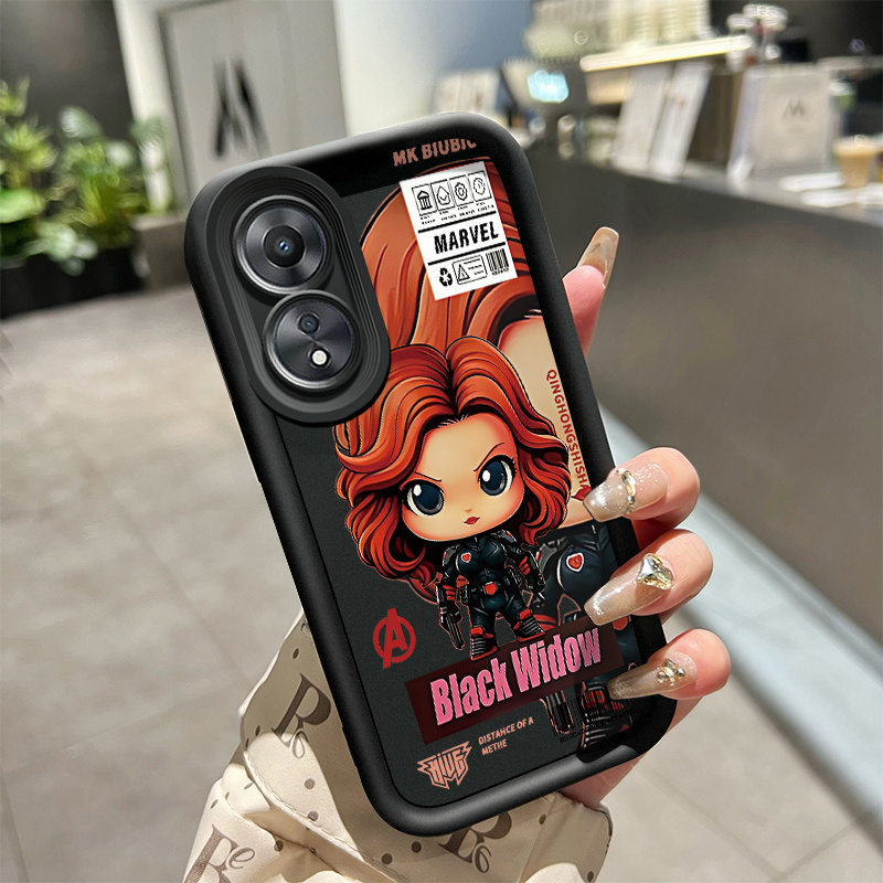 เคสสำหรับ OPPO A98 5G OPPO F23 5G OPPO A1 5G เคสโทรศัพท์การ์ตูนแม่ม่ายดำและพิษ Q-Edition