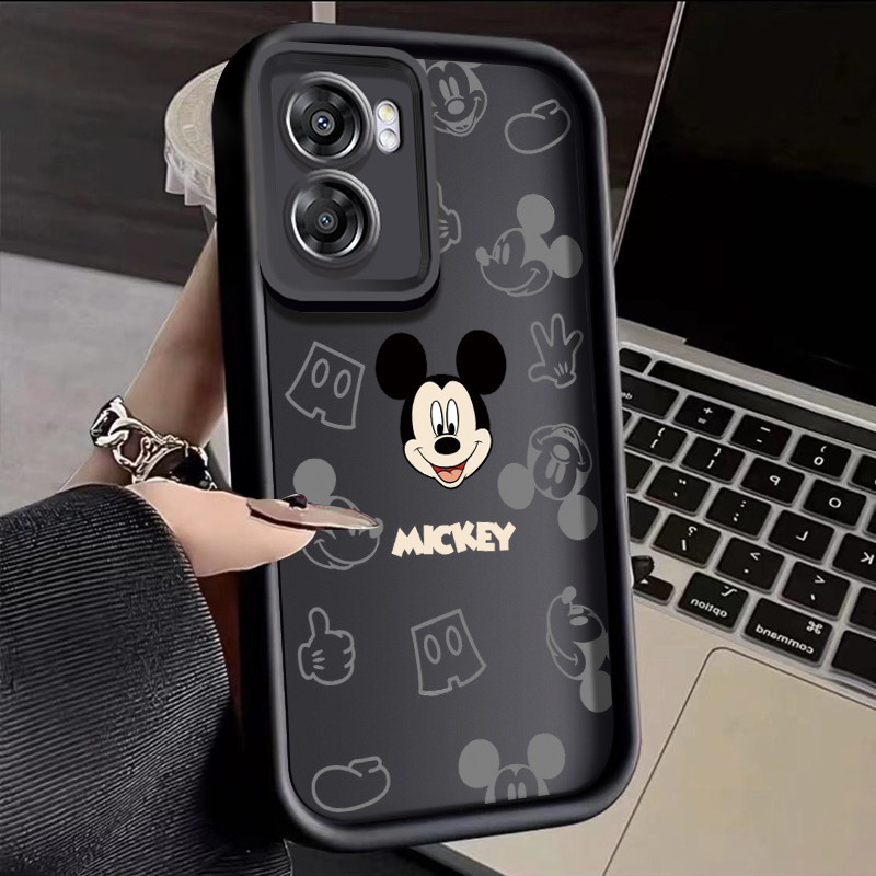 เคสสำหรับ OPPO A57 2022 A77 A2022 A57s A57e A77s เคสป้องกันซิลิโคนกันตกลายเคสโทรศัพท์มีลายมิกกี้มินนี่