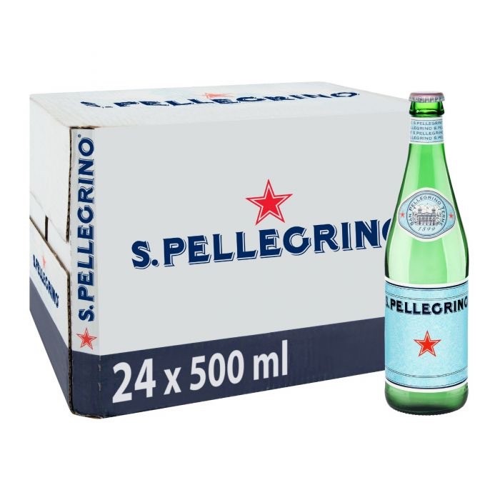 📌ส่งฟรี🌟พร้อมส่ง🌟San Pellegrino Sparkling Mineral Water 500 ml glass 24 ขวด ซานเพลลีกรีโน น้ำแร่ธรรมชาติชนิดมีฟอง