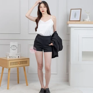 🍒Ninamee M-2XL สายเดี่ยวซาตินGlammy สายเดี่ยวคอวี สายปรับระดับได้ งานพรีเมียม สีพื้น แมชง่าย ใส่เที่ยวทำงาน ออกงาน#NN36