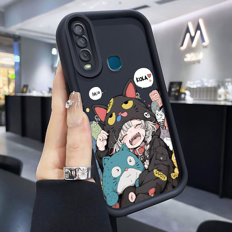 เคสสำหรับ VIVO Y17 Y15 Y12 Y12i Y3 Y3s 2020 เคสโทรศัพท์กันกระแทกดีไซน์รูปตัวการ์ตูนจากการ์ตูนอะนิเมะ