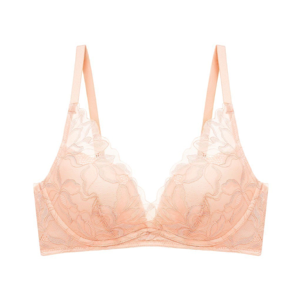 Triumph เสื้อชั้นในไม่มีโครง รุ่น Magnolia Lace HU DV 02-R รหัส 10218433 สีส้ม 00EK