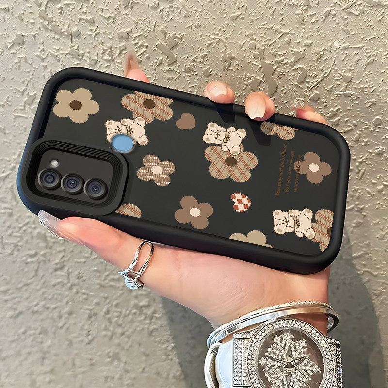 เคสสำหรับ Samsung Galaxy A11 M11 เคสโทรศัพท์แฟชั่นที่มีซิลิโคนอ่อนนุ่มดูดซับแรงกระแทกและป้องกันการตกเคสป้องกัน