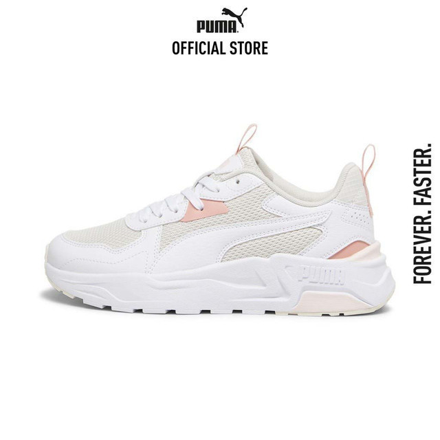 PUMA BASICS - รองเท้าผ้าใบผู้ชาย Trinity Lite สีขาว - 38929215