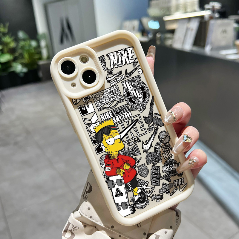 เคสสำหรับ Samsung Galaxy A21S เคสโทรศัพท์ซิลิโคนป้องกันรอยขีดข่วนแบรนด์อินเทรนด์ - รูปที่ 2