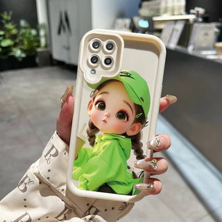 เคสสำหรับ Samsung Galaxy A12 4G A12 5G F12 M12 เคสโทรศัพท์สำหรับหญิงสาวน่ารักอินเทรนด์น่ารัก