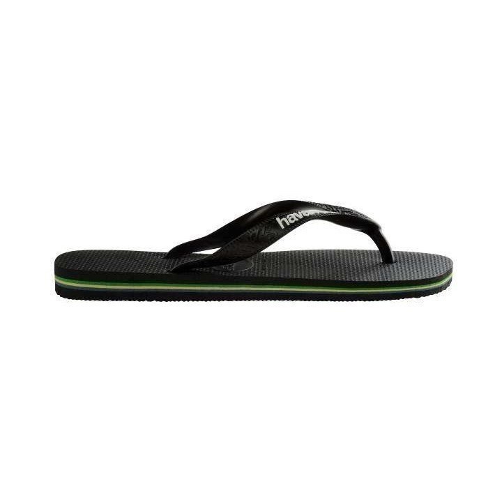 HAVAIANAS รองเท้าแตะ Brasil Logo Flip Flops BLACK 41108501069U_C3BKXX