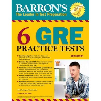 6 GRE Practice Tests (Barron's Test Prep) (Third) [Paperback]
