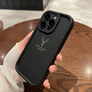 เคสสำหรับ iPhone X Xs Xr Xs Max เคสมือถือกันกระแทกหัวกวางกรอบซิลิโคนนิ่มกันรอยนิ้วมือ