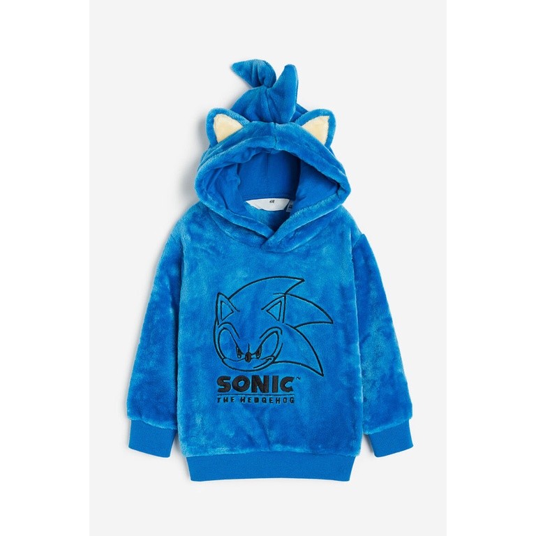 H&M Boy Printed pile hoodie 1080290_1