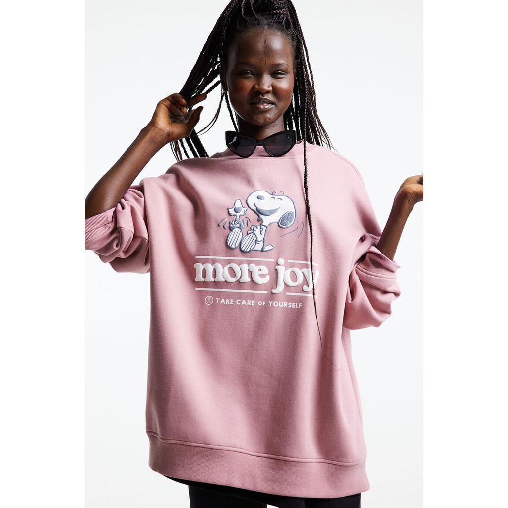 H&M Woman Oversized printed sweatshirt 1163238_5