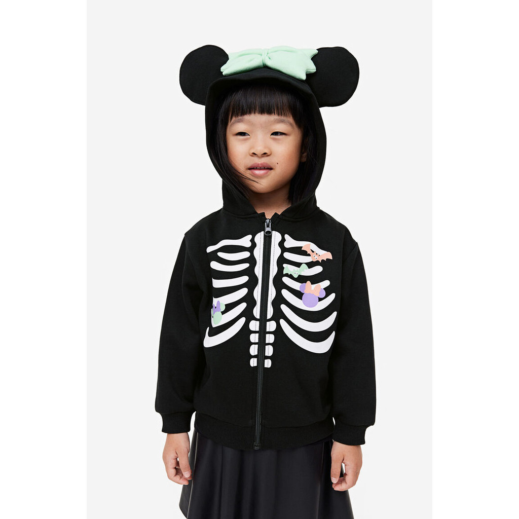 H&M Girl Printed zip-through hoodie 1101992_3