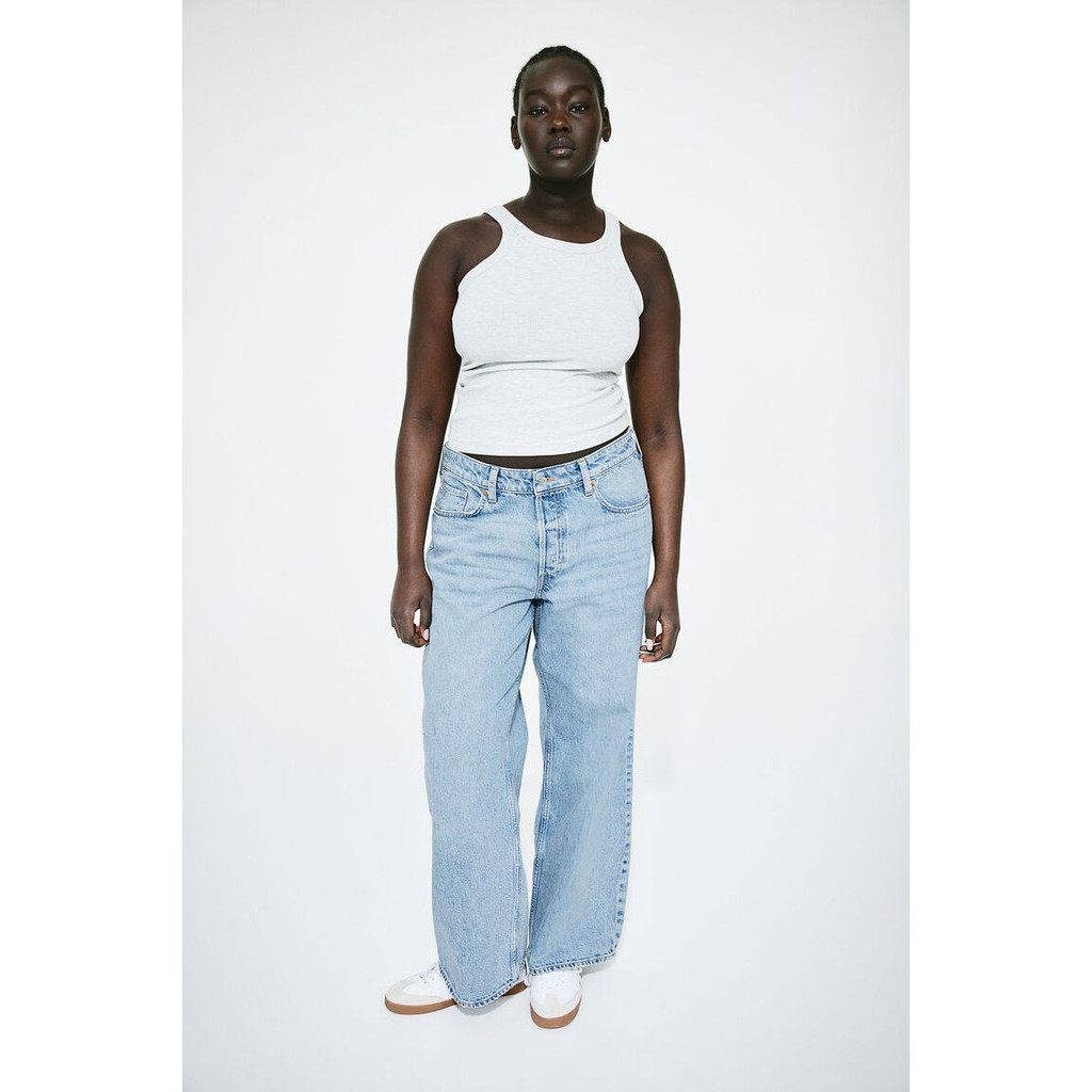 H&M Woman Curvy Fit Baggy Low Jeans 1213944_1