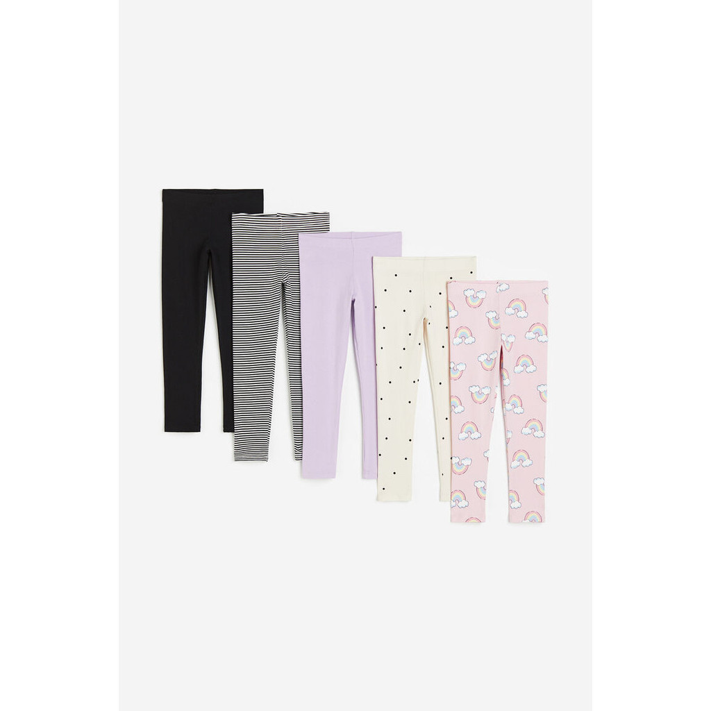 H&M Girl 5-pack leggings 1216960_1